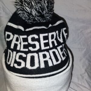 2 For $25 Volcom Black and White Graphic Beanie